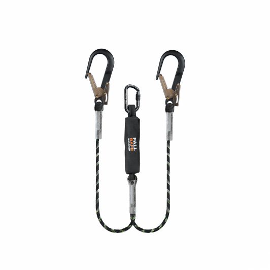 FS 502 R - AB - 1,5m - Kord - Double Lanyard With Energy Absorber